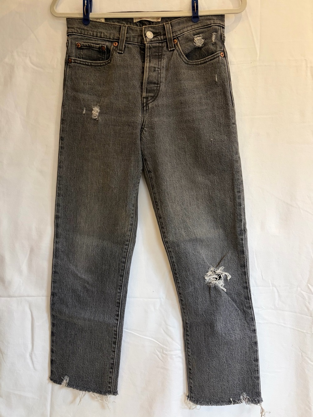 Levi’s Grey Wedgie Straight Jeans
